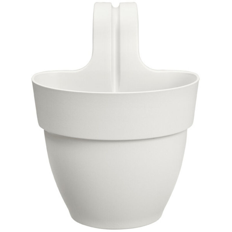 Balconnière en plastique Elho Vibia Campana Easy Hanger Small blanc soie - Ø 24 cm
