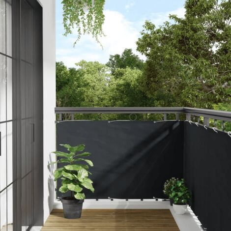 Balcony Screen Oxford Fabric 90x400 cm Anthracite vidaXL