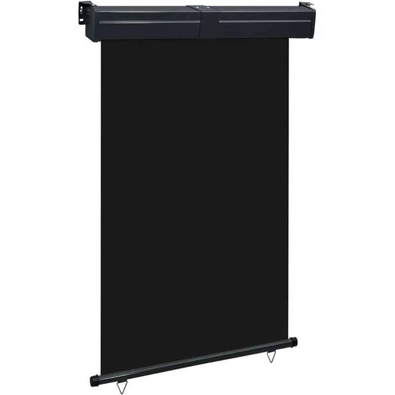 Balcony Side Awning 125x250 cm Black Vidaxl