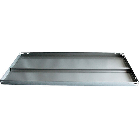 Balda metálica gris con refuerzo - 100x30 cm