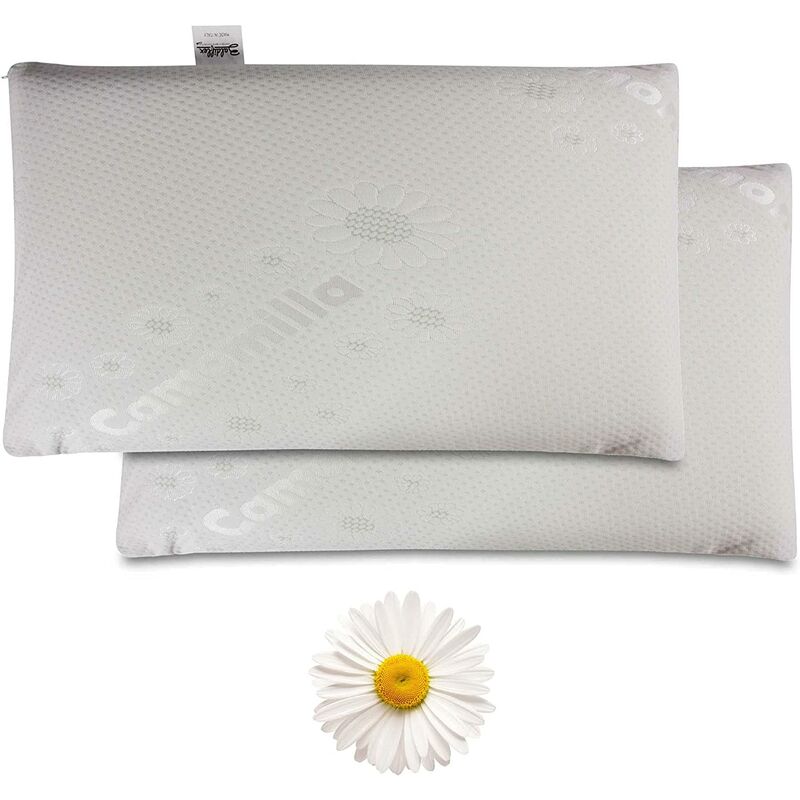 Coppia di Cuscini Memory Foam Camomilla - Baldiflex