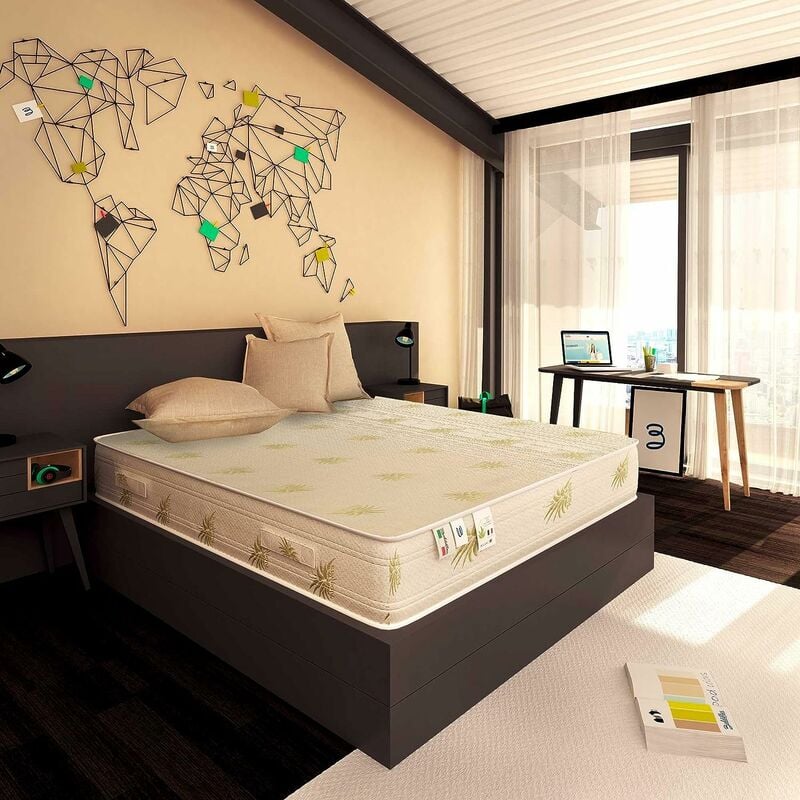 Matelas mémoire de Forme 27 cm Duck Premium avec revetement Aloe Vera 160x200 cm - Baldiflex
