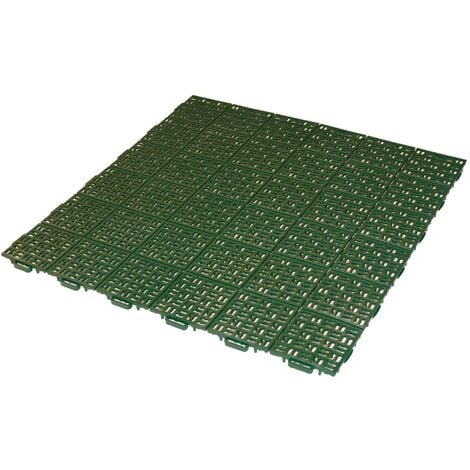 ARTPLAST Baldosa para jardín exterior de 55,5 x 55,5 cm efecto drenaje – Colección Marte – Verde