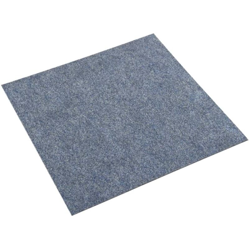 

vidaXL Baldosas de moqueta de suelo 20 unidades 5 m² azul - Azul
