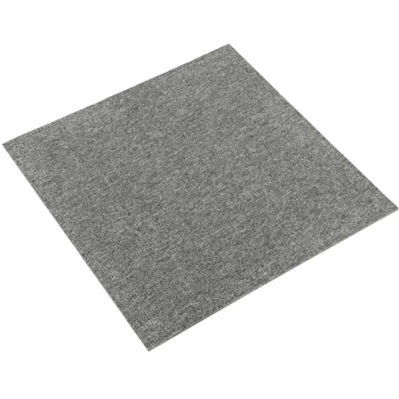 

vidaXL Baldosas de suelo de moqueta 20 uds 5 m² 50x50 cm gris - Gris