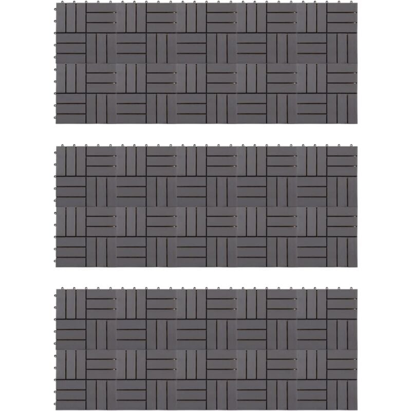 

Baldosas de terraza 30 uds madera acacia gris deslavado 30x30cm - Gris - Vidaxl
