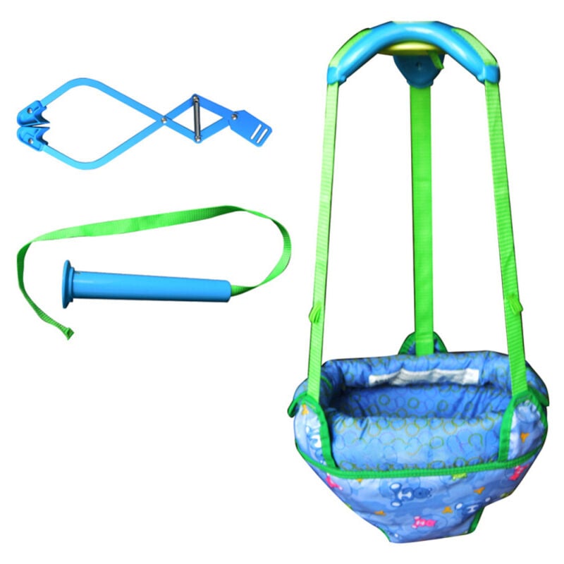LIFCAUSAL Portique Sauteur Bébé avec Sangle Réglable Balançoire Dynamique pour Portes (6-24 Mois)