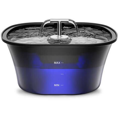 Balimo Fuente para gatos, fuente de agua para gatos de 2,5 l, fuente automática para mascotas