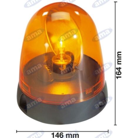 Balise 12V base plate 164x146mm ONE série tracteur machine agricole automotrice
