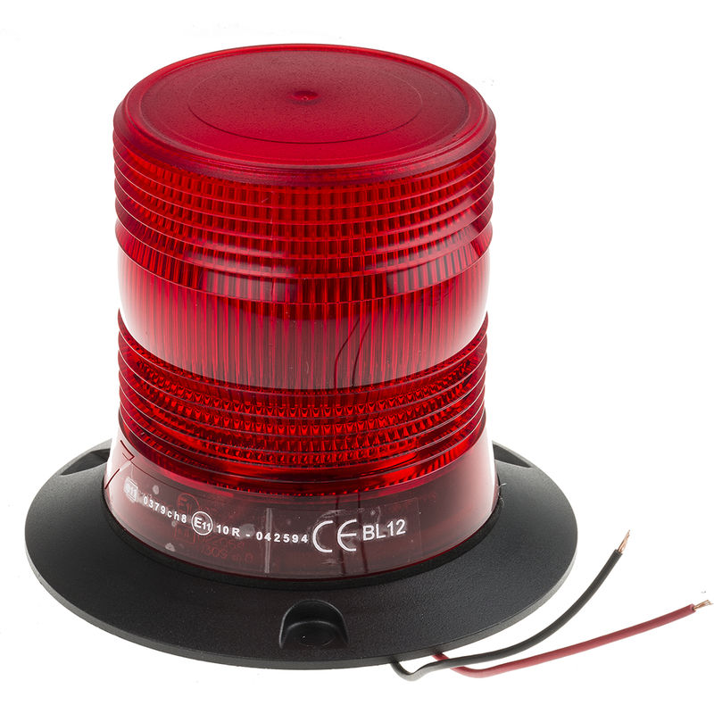 Balise clignotante à LED Rouge RS PRO, 10 30 V c.c. ( Prix pour 1 )