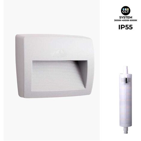 Balise en saillie FUMAGALLI LORENZA 190 R7S 7,5W CCT - Blanc