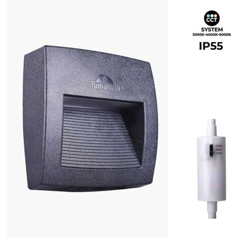 Balise en saillie FUMAGALLI LORENZA avec ampoule R7S CCT - Noir