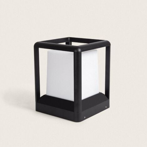 Balise Extérieure E27 Aluminium 21cm Kubon Noir
