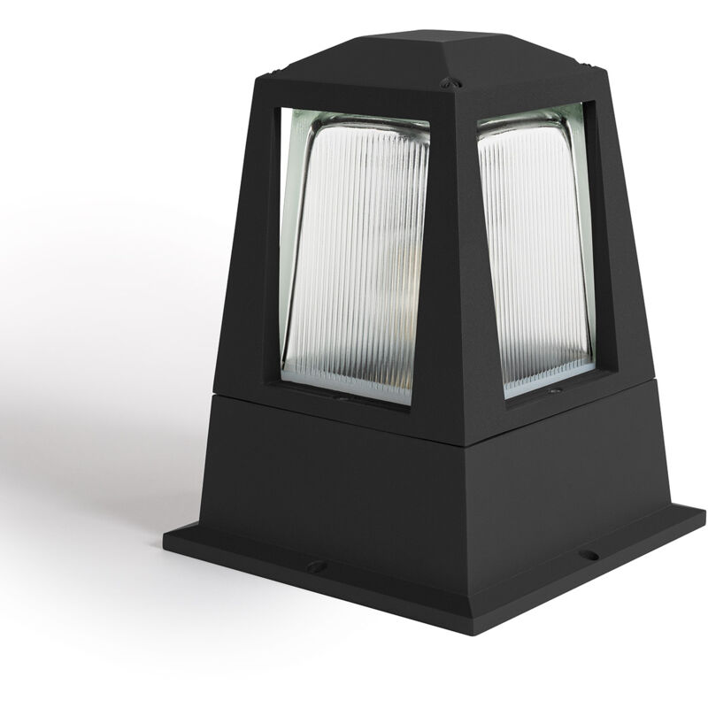 Efectoled - Balise Extérieure E27 Aluminium 25cm Tika Noir