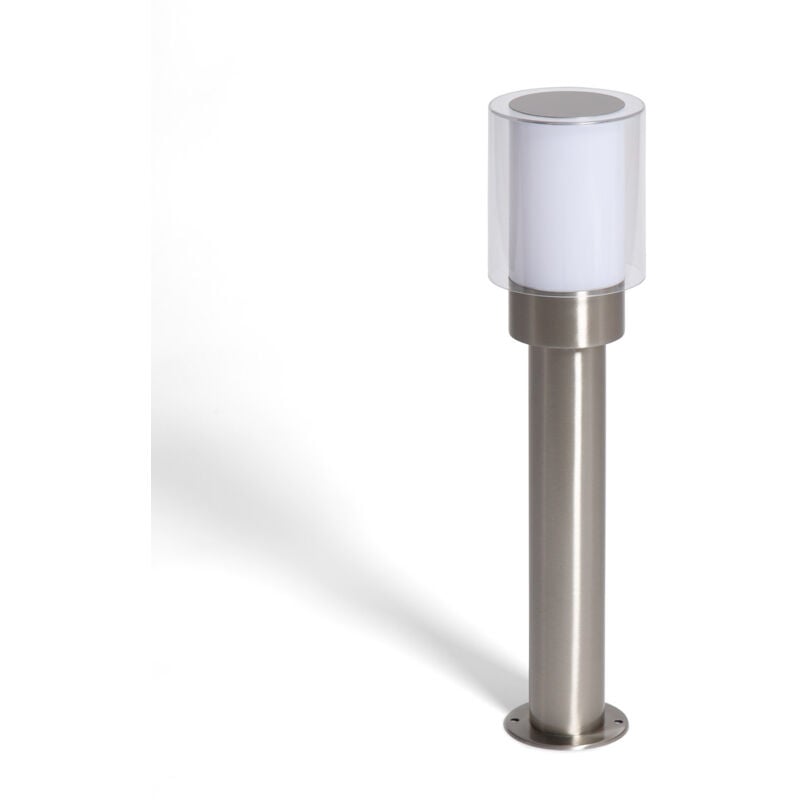 Ledkia - Balise Extérieure en Saillie sur Pied 50cm Acier Inoxydable Martin Gris