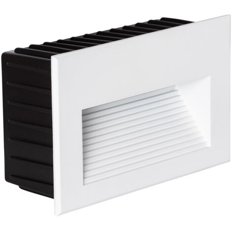 Balise Extérieure LED 5W Murale Encastrable Olite Horizon 4000K Blanc Blanc neutre