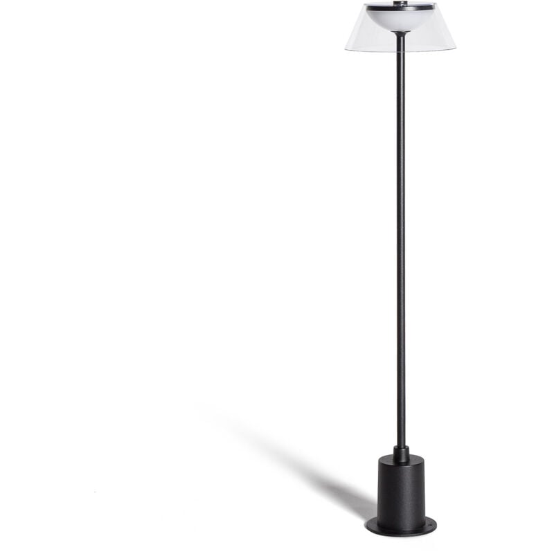 Balise Extérieure led 6.5W en Saillie sur Pied 60cm Dipdey Noir