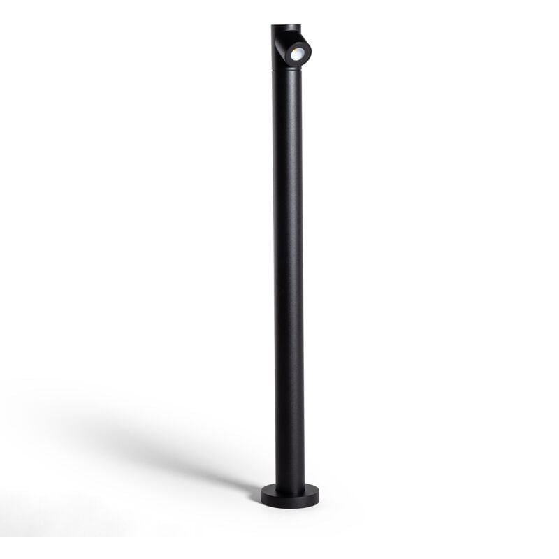 Balise Extérieure LED 6W en Saillie sur Pied Rihard Noir
