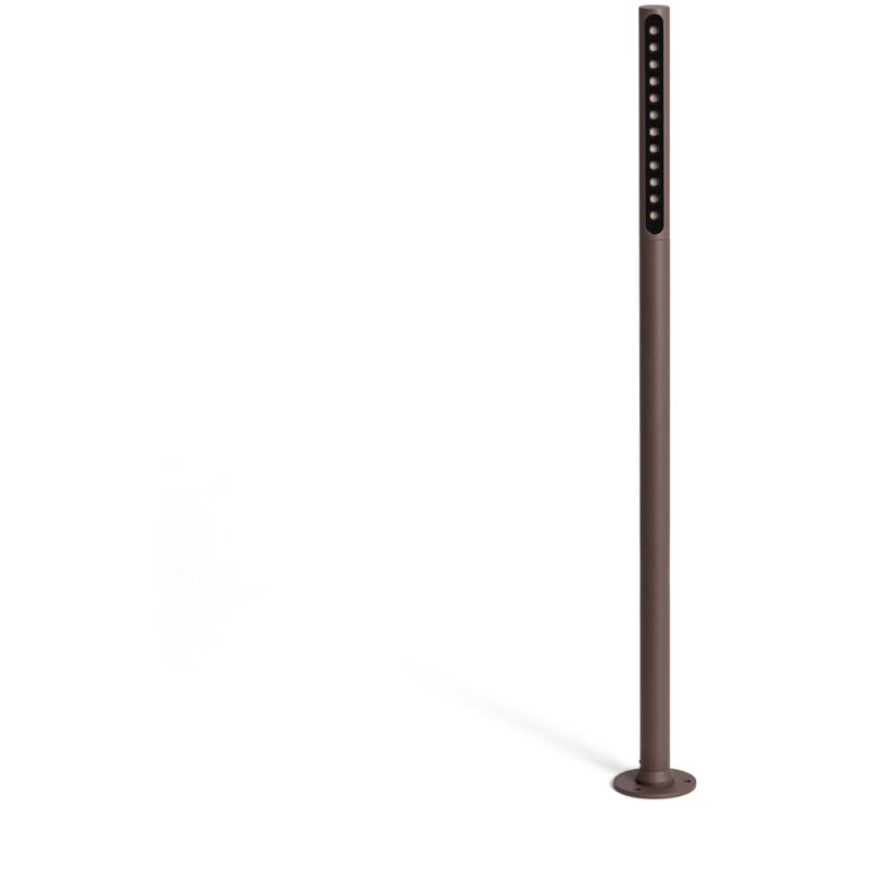 Efectoled - Balise Extérieure led 9W sur Pied 80cm en Saillie Aidan Rouille