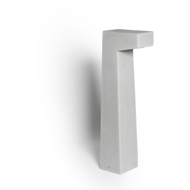 Balise Extérieure LED Dimmable 6W Ciment Dravix 70 cm Gris Pierre