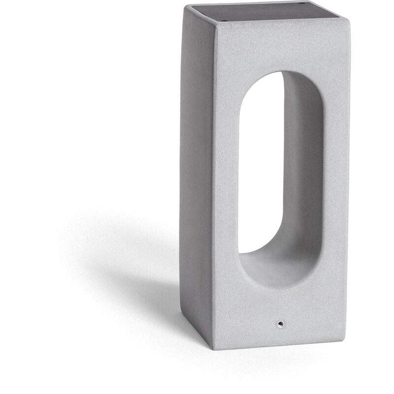 Efectoled - Balise Extérieure led Dimmable 6W Ciment Sylexa 35 cm Gris Pierre