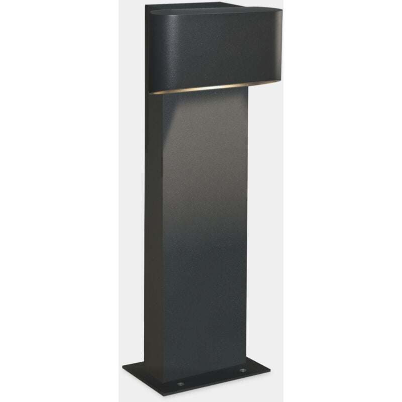 Efectoled - Baliza Ip66 Diago Bollard Led 5W Blanco Cálido - 3000K Gris Urbano 286Lm