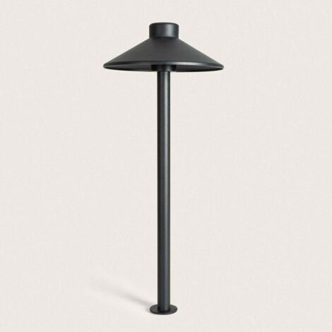 Balise LED Extérieure 6W Aluminium en Saillie pour Sol avec Piquet 2700K Blanc chaud