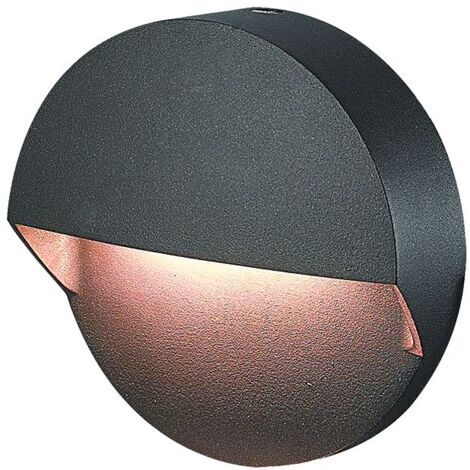 Balise Murale Extérieure LED D105 2W IP65 Graphite ZAMBELIS - Blanc chaud - 2900K