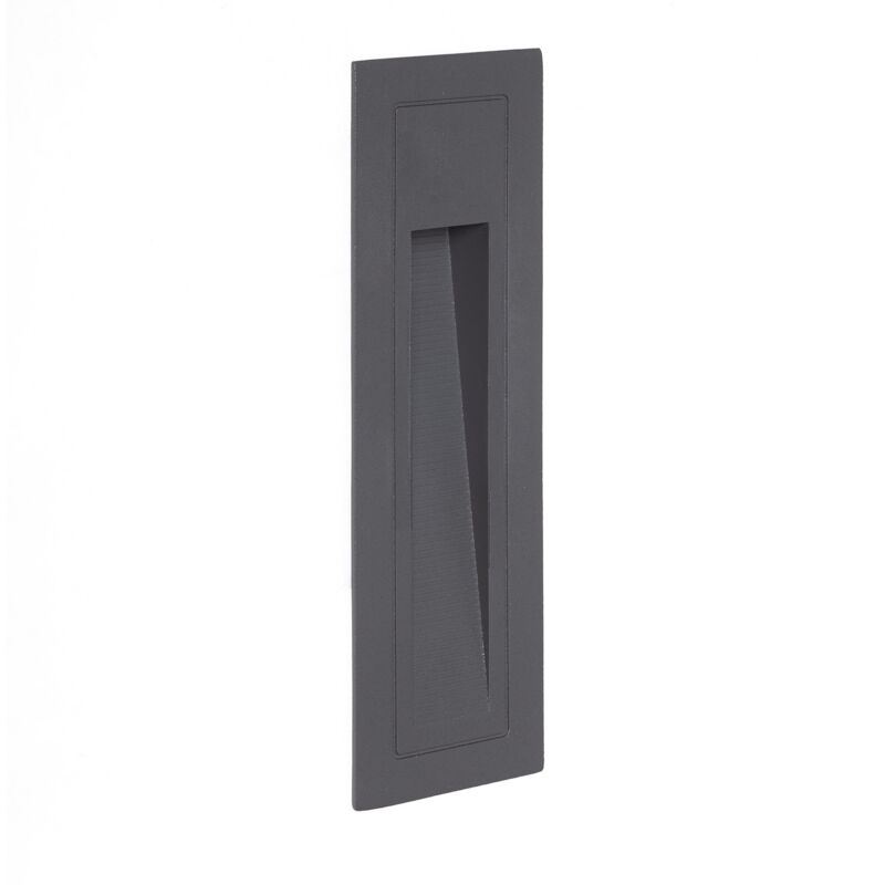 Efectoled - Balise Murale Extérieure led Encastrable Anthracite Lane 3W Anthracite