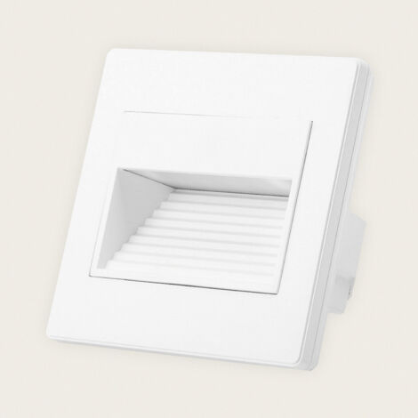 Balise Murale LED Encastrable Carrée Olite 3000K Blanc Blanc chaud