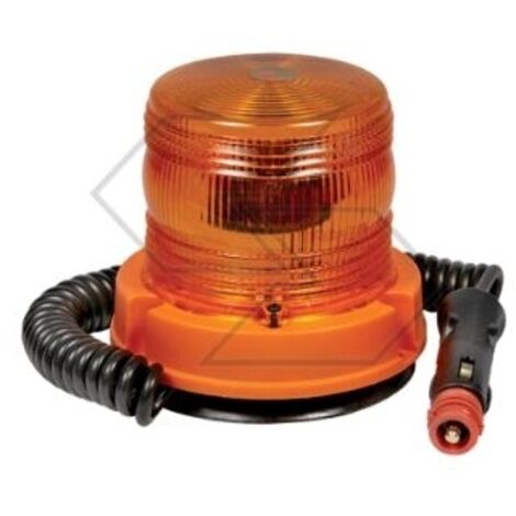 Balise rotative NEWGARDENSTORE base magnétique 12-24V pour tracteur agricole