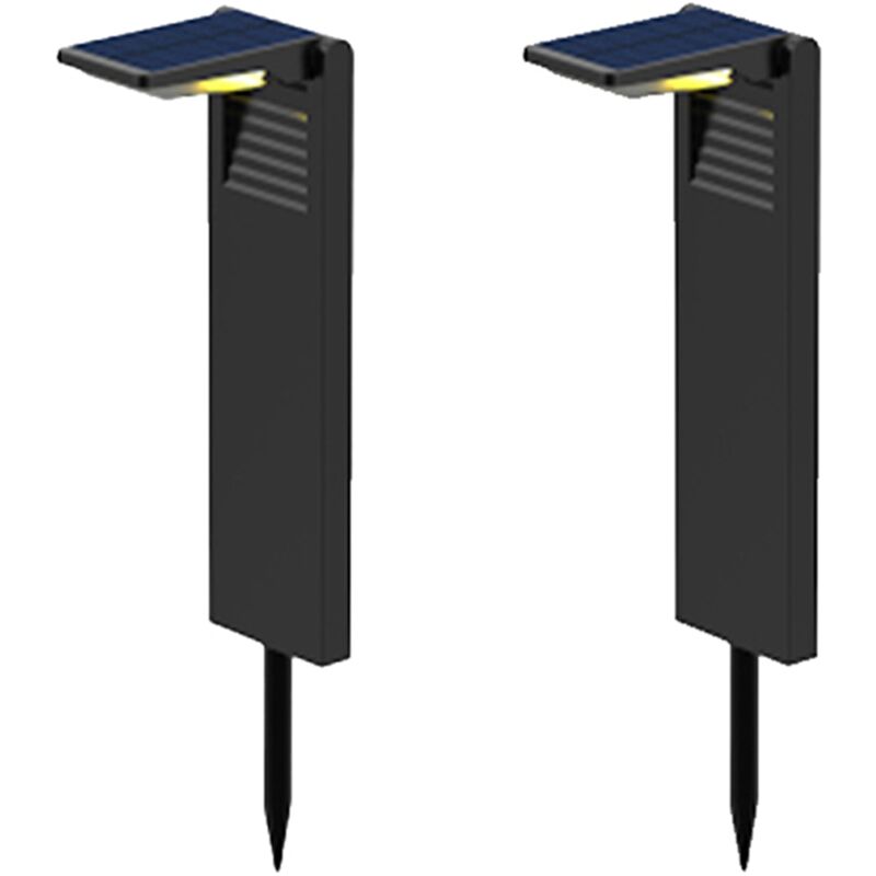 Lot de 2 balises solaires ostry Noir Plastique 150LM