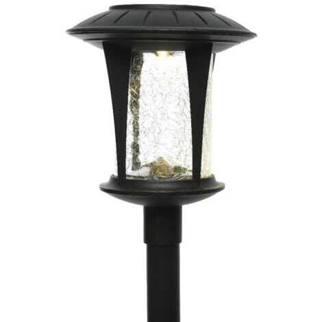 Balise Solaire À Piquer Verre 2 Lumen Noir Lumineo