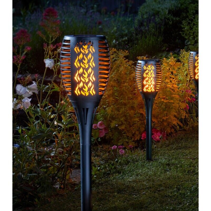 Balise solaire Compact Flaming Torch, boite de 2 Balise solaire Compact Flaming Torch, boite de 2