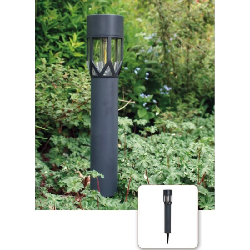 Balise solaire potelet avec ampoule led vintage Kita 10 lumens Balise solaire potelet avec ampoule led vintage Kita 10 lumens