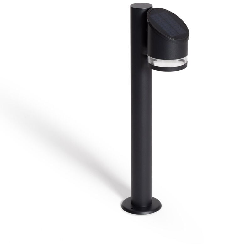 Balise sur Pied Extérieure Solaire led 50cm Aluminium Eddan Noir