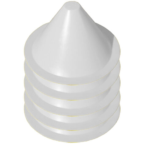 Balise tronconique blanche lot de 5