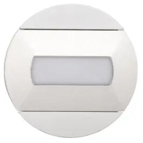 BALIZ Encastré Mur rond fixe blanc LED intég. 1,2W bleu ARIC 50412