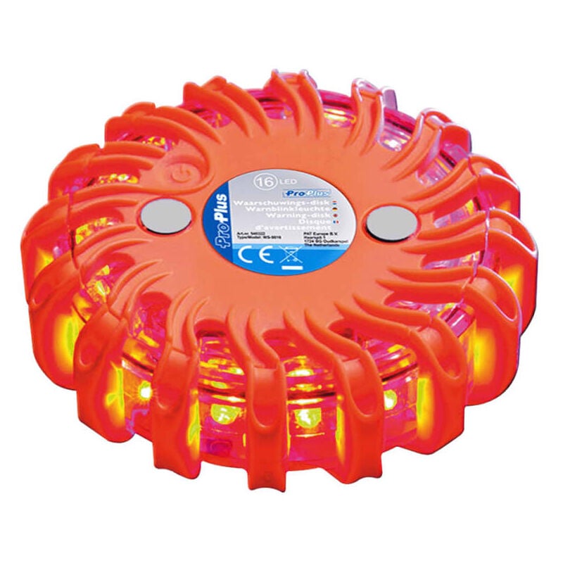 

Discos de advertencia con 16 LEDs naranja - Proplus