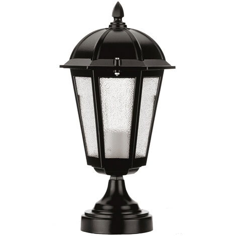 Baliza clásica BAMBO IP43 E27 70W 360mm Negro