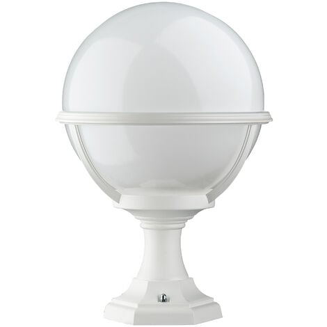 NOVOLUX Baliza clásica CLIC-CLAC GLOBO IP43 E27 42W 400mm Blanco