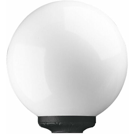 NOVOLUX Baliza clásica INDURA GLOBO IP55 E27 70W 310mm Negro