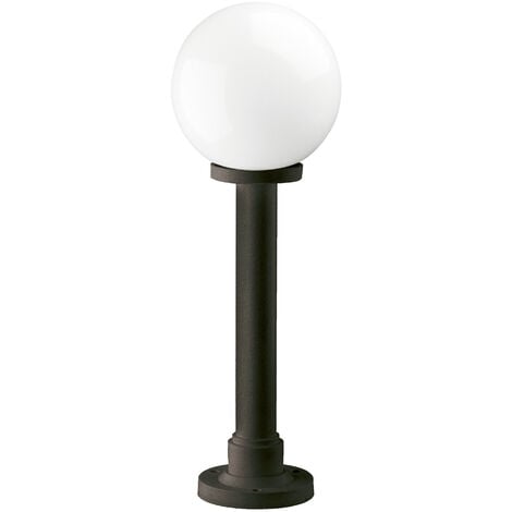 DOPO Baliza clásica INDURA GLOBO IP55 E27 70W 750mm Negro