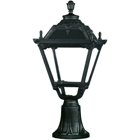 Baliza clásica INDURA MEDIUM 4 IP55 E27 70W 710mm Negro