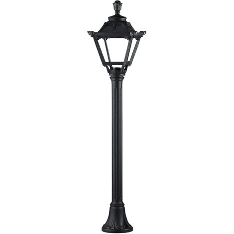 Baliza clásica INDURA MINI 4 IP55 E27 42W 1100mm Negro
