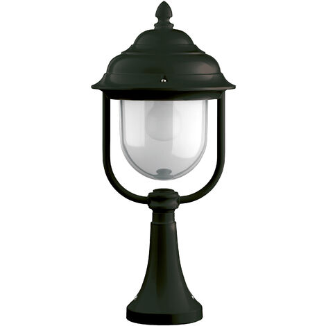 Baliza clásica KEO IP44 E27 42W 47mm Negro
