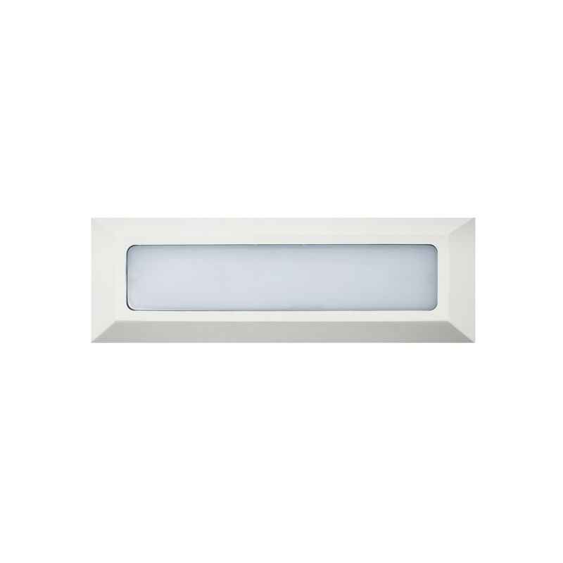 

Baliza de Superficie Led Wall Long Rectangular Blanco 3.8W IP65 Blanco Cálido 3000K | IluminaShop