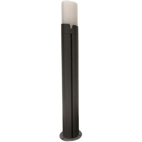 Baliza exterior E27 – Aluminio gris oscuro, 80 cm, IP54 para jardín y caminos
