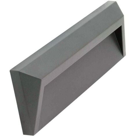 TECHBREY Baliza Exterior LED 2W Superficie Pared Antracita Chester 4000K Blanco Neutro