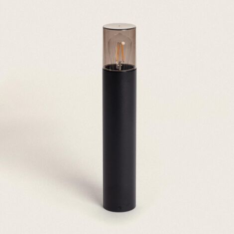 EFECTOLED Baliza Exterior Superficie Pie 50cm Aluminio Solok Negro Mate